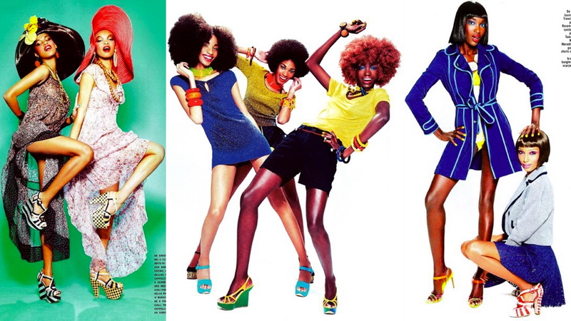 Illustration for article titled Vogue Italia Runs Another All-Black Editorial